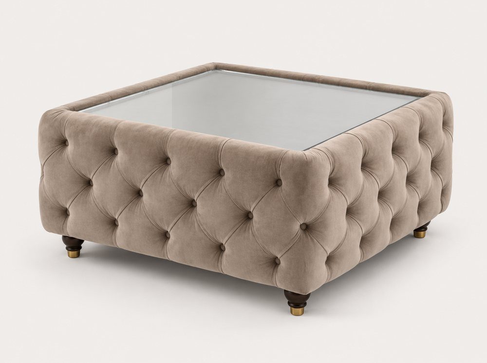 Chesterfield Coffee Table in matching fabric